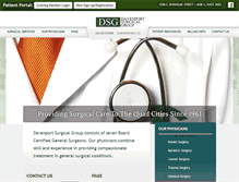 Tablet Screenshot of davenportsurgical.com